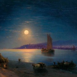 Night at the sea